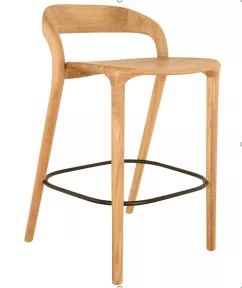 Стул полубарный Мери комфорт с мягкой сидушкой из ткани или эко-кожи купить в Москве - фото №1