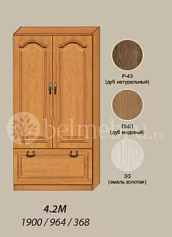 Модульная библиотека Вилия-М Шкаф комбинированный №4.2 М купить в Москве - фото №1