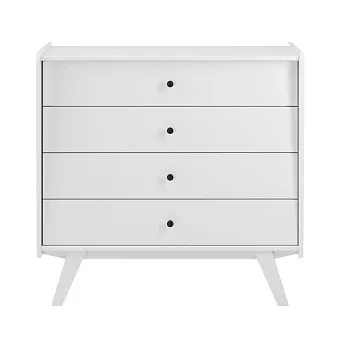 Комод Винтаж 4 ящика белый лак купить в Москве - фото №1