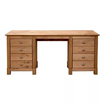 Стол письменный Рауна 2-х тумбовый Бейц/масло купить в Москве - фото №1