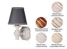 Бра Люберон основание квадрат под абажур