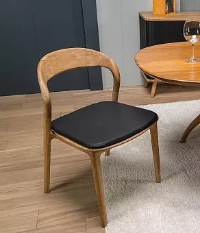 Стул Милина комфорт плюс с мягкой сидушкой из натуральной кожи купить в Москве - фото №1