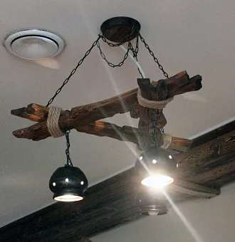 Светильник декоративный "Чугунок-3" купить в Москве - фото №1