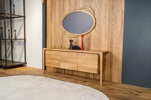 Рамка с зеркалом Элегия массив дуба купить в Москве - фото №1