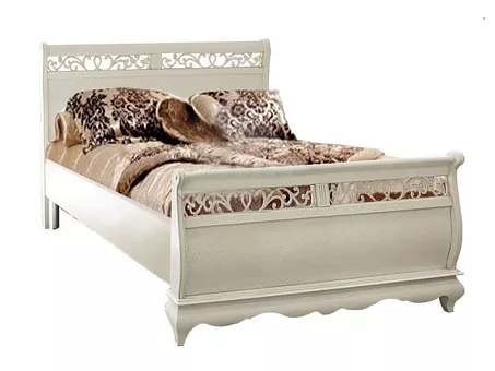 Двуспальная кровать Оскар высокое изножье (1600). ММ-216-02/16 купить в Москве - фото №1