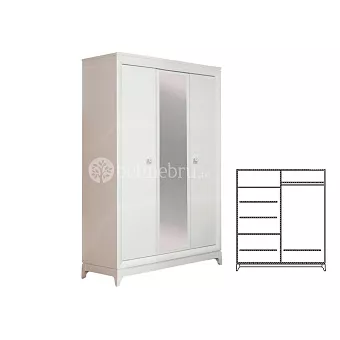 Шкаф для одежды Сабрина ММ-302-01/03 купить в Москве - фото №1