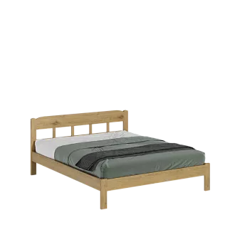 Кровать Эра без точёнок 120х200 из массива сосны купить в Москве - фото №1