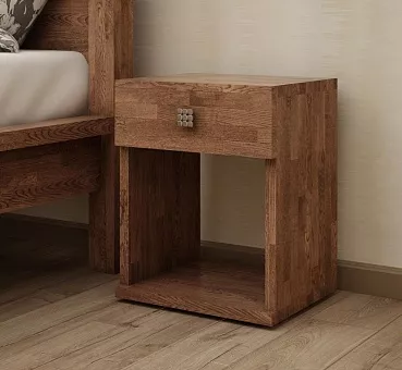 Тумба прикроватная Прага из массива дуба купить в Москве - фото №1