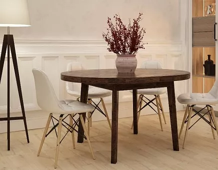 Стол Прага 2 (раздвижной) из массива дуба купить в Москве - фото №1