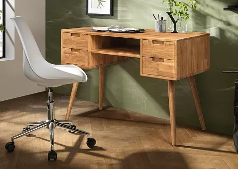 Стол письменный Сканди 4 массив дуба  купить в Москве - фото №1