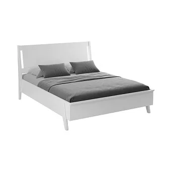 Двуспальная кровать Винтаж 160х200 белый лак купить в Москве - фото №1