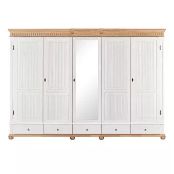 Шкаф пятидверный Хельсинки-5-SP-GT-M с зеркалом купить в Москве - фото №1