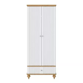 Шкаф Рандеву 21 (Белый лак + антик №24) купить в Москве - фото №1