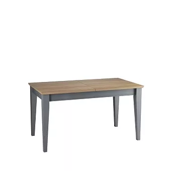 Стол прямоугольный обеденный Сканди 140 со вставкой серый 7046/антик купить в Москве - фото №1