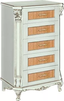Тумба "Альба 04с" П 524.04с слоновая кость (с зол., с сер.) купить в Москве - фото №1