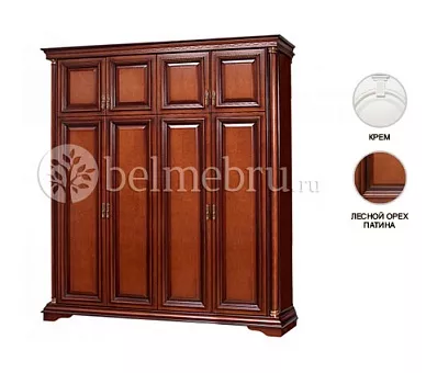 Шкаф четырехстворчатый для одежды Омега 35 купить в Москве - фото №1