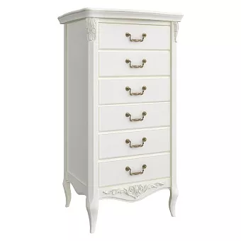 Комод высокий 6 ящиков Romantic art. R108 купить в Москве - фото №1