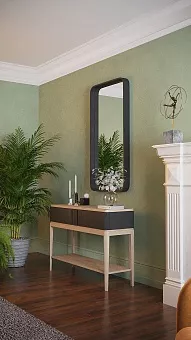 Зеркало прямоугольное ICON’S Мореный дуб(черный) купить в Москве - фото №1