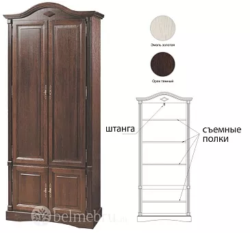 Шкаф для одежды Рубин, ВМФ-6531.1-ММ купить в Москве - фото №1