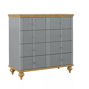 Комод Рандеву-04-979 (Серый №7042 + антик №24) купить в Москве - фото №1