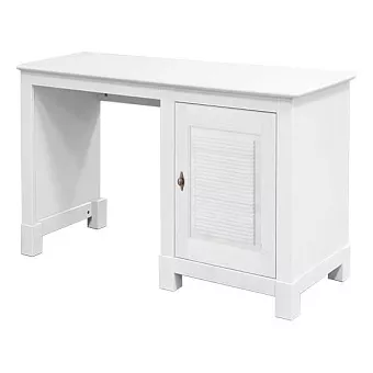 Стол письменный Рауна-10  1-о тумбовый белый воск купить в Москве - фото №1