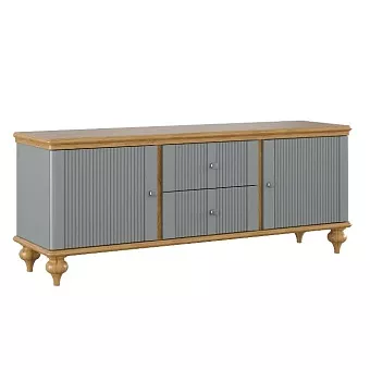 Тумба ТВ Рандеву-22 (Серый №7042 + антик №24) купить в Москве - фото №1