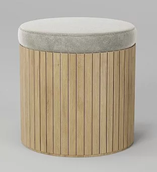Пуф Eclips мягкий (с тайником) ЭК 401  Натуральный дуб купить в Москве - фото №1