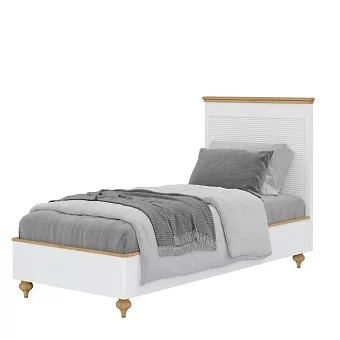 Кровать Рандеву-90 (Белый лак + антик №24) купить в Москве - фото №1