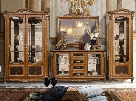 Набор мебели для гостиной Альба (Палисандр с золочением) купить в Москве - фото №1