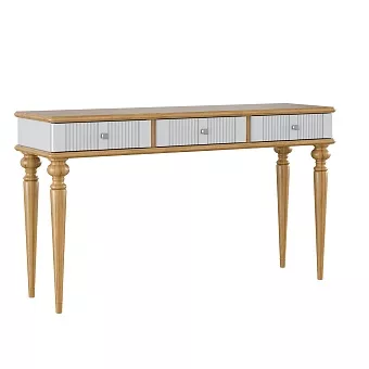 Консоль Рандеву-003 (Белый лак + антик №24) купить в Москве - фото №1