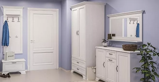 Набор мебели для прихожей Юнона 1 (Белый структурный) купить в Москве - фото №1