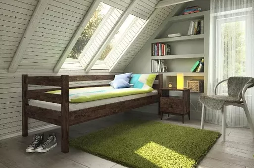 Кровать детская Дублин 2 из массива дуба купить в Москве - фото №1
