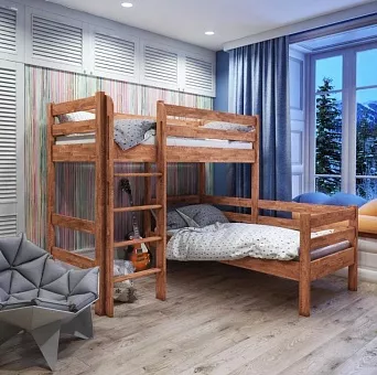 Кровать  Дублин 5  из массива дуба купить в Москве - фото №1