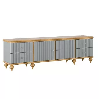 Тумба ТВ Рандеву-24 (Серый №7042 + антик №24) купить в Москве - фото №1