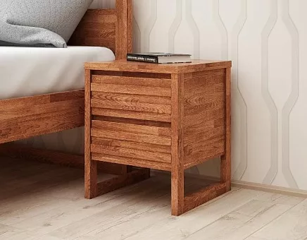 Тумба прикроватная Кёльн-2 из массива дуба купить в Москве - фото №1
