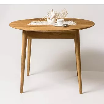 Стол обеденный "Сканди 3Р",100/130 дуб массив купить в Москве - фото №1