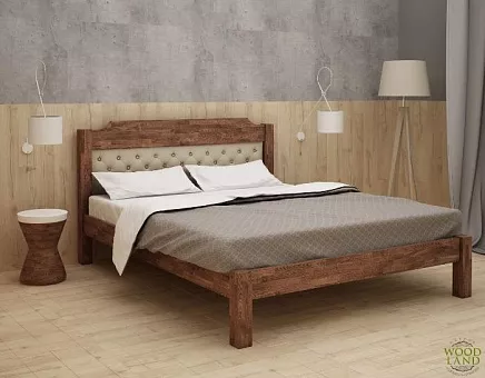 Кровать односпальная Мадрид из массива дуба купить в Москве - фото №1