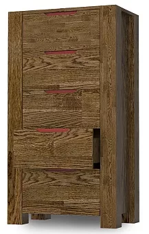 Комод 5 ящиков Riva цвет Графит купить в Москве - фото №1