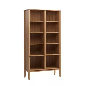 Шкаф для книг Бридж широкий (шкаф для посуды 000) браун купить в Москве - фото №1