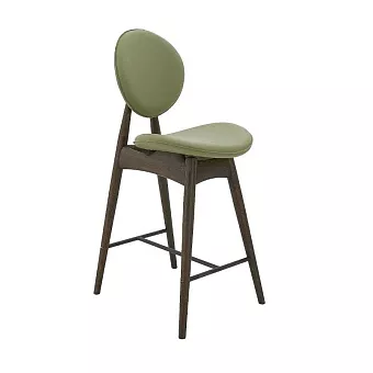 Стул полубарный Анастасия комфорт плюс без подлокотников с натуральной кожей купить в Москве - фото №1