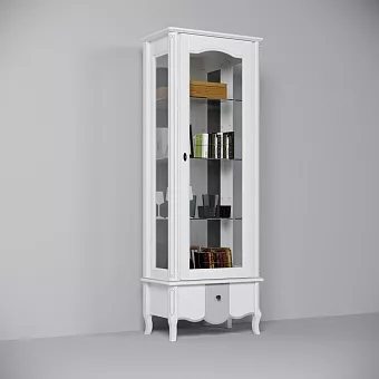 Шкаф с витриной Лаура ММ-351-01/01 купить в Москве - фото №1