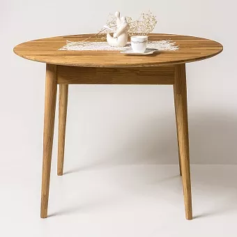 Стол обеденный "Сканди 3",100 дуб массив купить в Москве - фото №1