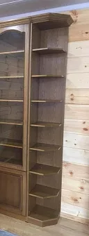 Модульный Шкаф для книг ГМ 2313 Вариант 03 (стеллаж оконечный открытый ПРАВЫЙ) купить в Москве - фото №1