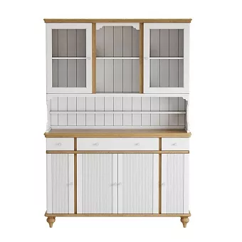 Буфет Рандеву-432 Белый лак + антик №24 купить в Москве - фото №1