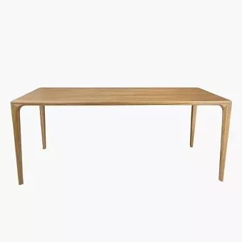 Стол прямоугольный Милина (из цельноламельного мебельного щита) 2000 массив дуба купить в Москве - фото №1