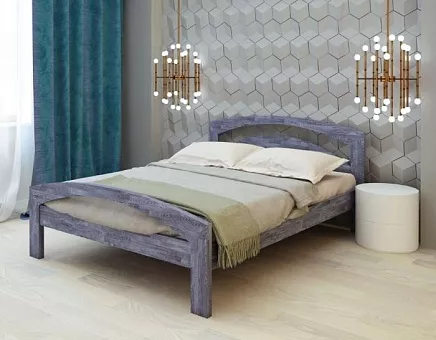 Кровать односпальная Испания из массива дуба купить в Москве - фото №1