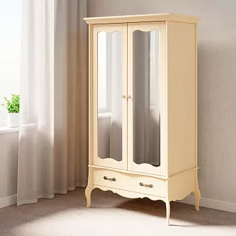 Шкаф Лебо 2х дверный с зеркальными дверями купить в Москве - фото №1