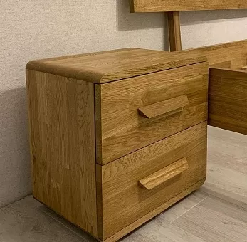 Тумба прикроватная "Lugo Modern" R191 из массива  дуба купить в Москве - фото №1