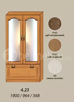 Модульная библиотека Вилия-М Шкаф комбинированный №4.2 З купить в Москве - фото №1