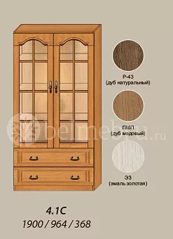Модульная гостиная Вилия-М Шкаф комбинированный №4.1 С купить в Москве - фото №1